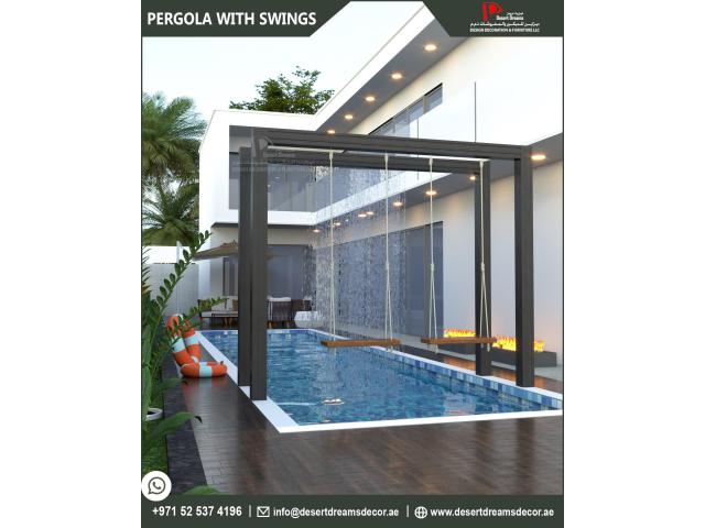 Wooden Swing Pergola Uae | Pergola and Arbors in Uae.