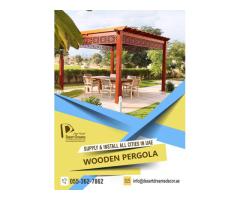 Wooden Swing Pergola Uae | Pergola and Arbors in Uae.