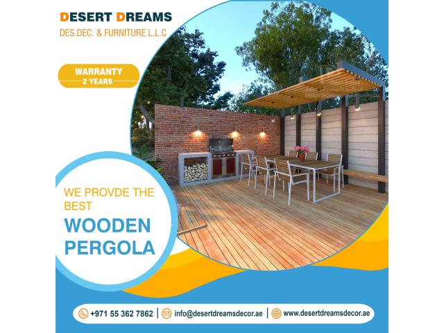 Wooden Swing Pergola Uae | Pergola and Arbors in Uae.