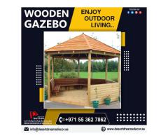 Wooden Backyard Gazebos Dubai.