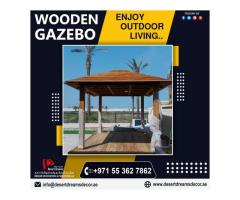 Wooden Backyard Gazebos Dubai.