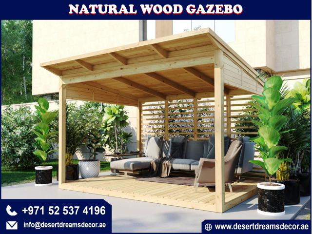 Wooden Backyard Gazebos Dubai.