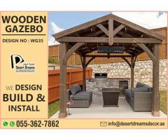 Wooden Backyard Gazebos Dubai.