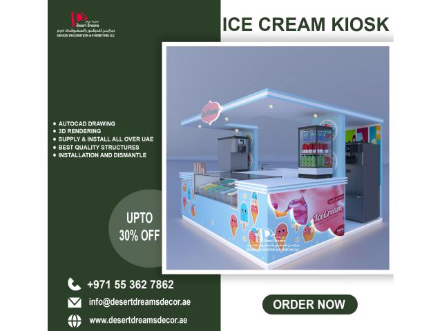 Design and Build Retail Kiosk in Uae | Ice Cream Kiosk | Food Kiosk.
