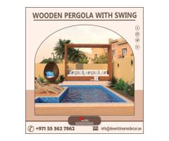 Wooden Pergola Contractor in Dubai | Sun Shades Pergola in Uae.