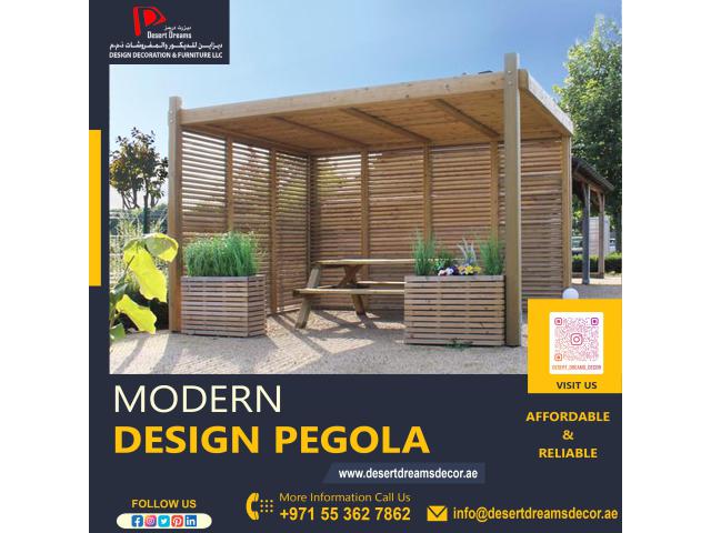 Outdoor Pergola Suppliers in Dubai | Wooden Pergola in Uae Villas.
