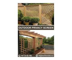 Natural Wooden Fence Uae | Kids Play Fence | School Privacy Fence Uae.