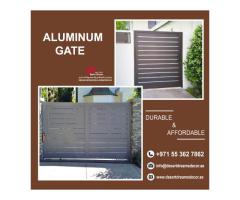 Aluminum Privacy Fence and Gates in Uae | Slatted Aluminum Fences.