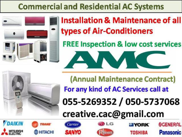 low cost ac repair services ajman sharjah clean gas split 055-5269352