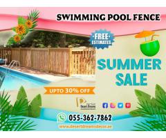 Swimming Pool Fence Uae | Beat The Heat | Natural Wood Fence | Summer Sale Offer.