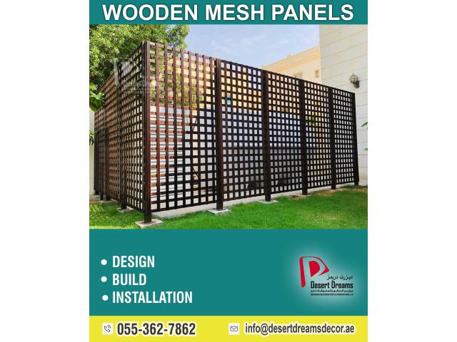 Outdoor Wooden Fence Dubai | Kids Privacy Fence | White Picket Fence.
