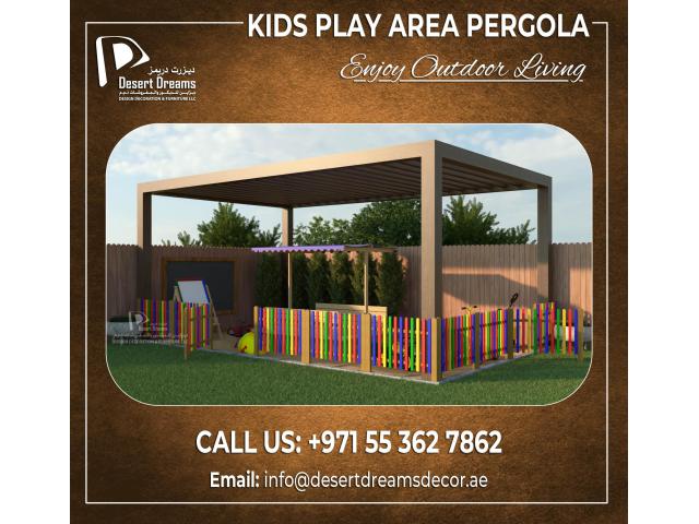 Modern Look Wooden Pergola Uae | BBQ Pergola | Hut Design Pergola Uae.