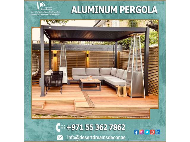 Supply and Install Sail Shades Pergola Uae | Aluminum Pergola in Dubai.