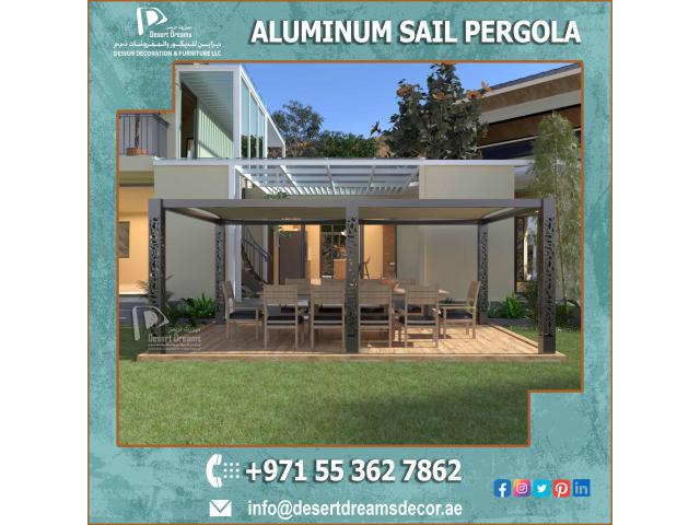 Supply and Install Sail Shades Pergola Uae | Aluminum Pergola in Dubai.