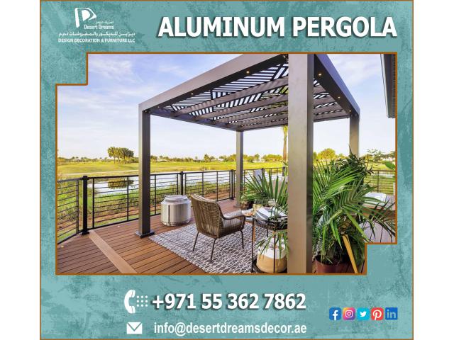 Supply and Install Sail Shades Pergola Uae | Aluminum Pergola in Dubai.