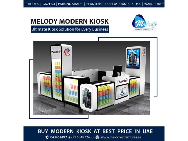 Custom made Kiosk manufacturer in Dubai | Perfume Kiosk, Cosmetic Kiosk, Mobile Kiosk