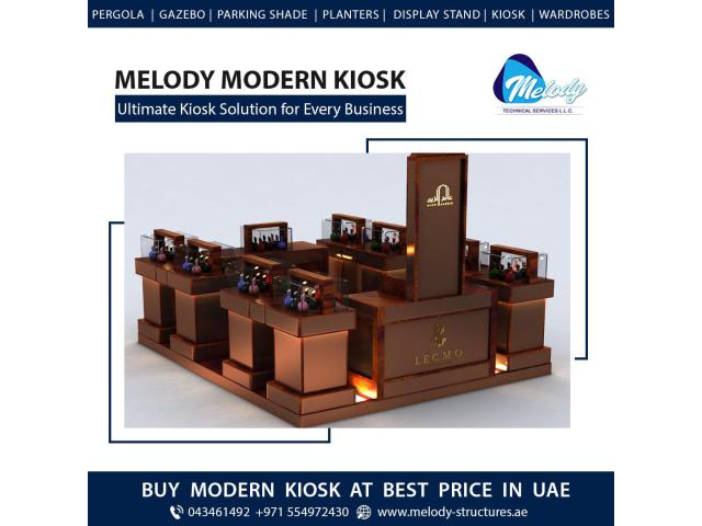 Custom made Kiosk manufacturer in Dubai | Perfume Kiosk, Cosmetic Kiosk, Mobile Kiosk