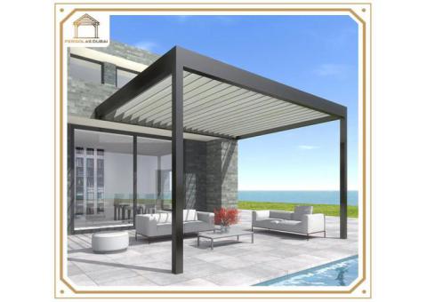 Aluminum Pergola for outdoor space in UAE