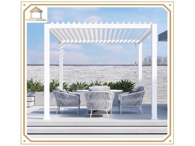 Aluminum Pergola for outdoor space in UAE