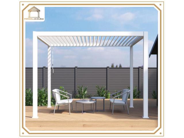 Aluminum Pergola for outdoor space in UAE