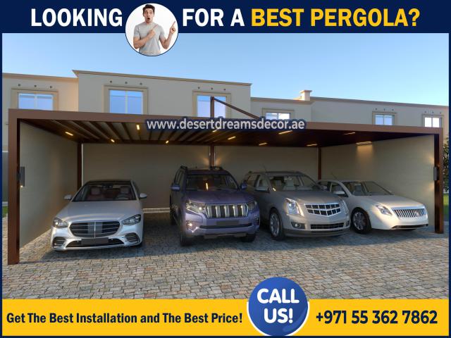 Car Parking Shades Suppliers | Design and Build Car Parking Pergola Uae.