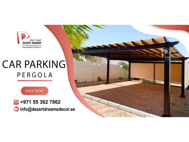 Car Parking Shades Suppliers | Design and Build Car Parking Pergola Uae.