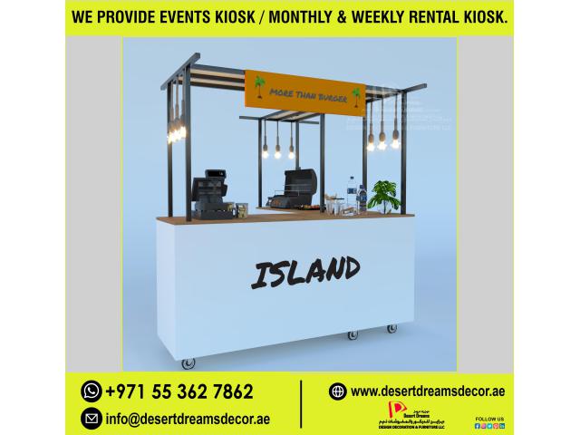 Portable Kiosk and Movable Kiosk | Coffee Kiosk | Events Kiosk Abu Dhabi.