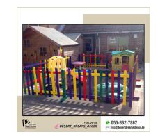 Natural Wood Fences Dubai | Pool Privacy Fence | Kids Play Area Fence Uae.