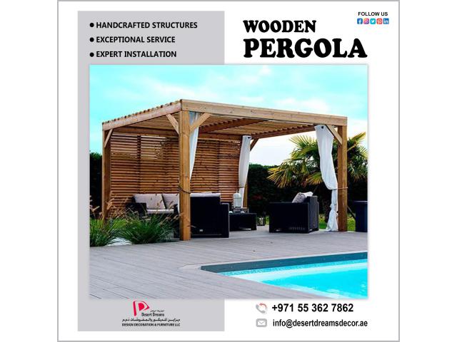 Kids Play Ground Pergola Dubai | Hut Design Pergola | Wood Pergola Uae.