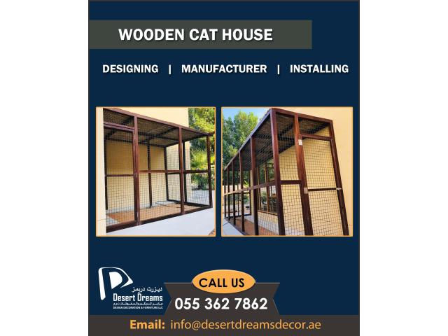 Wooden Cat House and Wooden Dog House Uae | Solid Wood House Suppliers in Uae.