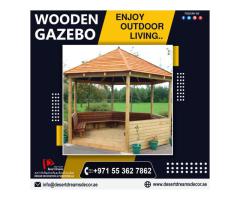 Luxurious Style Wooden Gazebo Manufacturer in Uae.