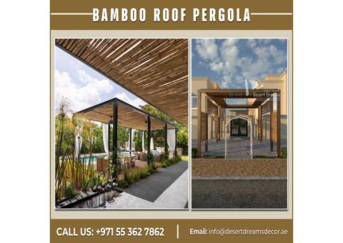 Bamboo Roofing Pergola Uae | Backyard Pergola Suppliers in Uae.
