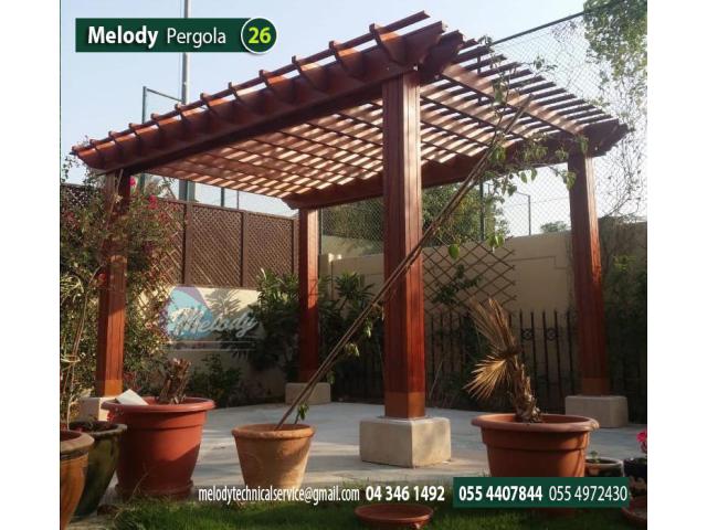 Custom-Built Wooden Pergola Dubai Transform Your Garden into a Relaxing Oasis