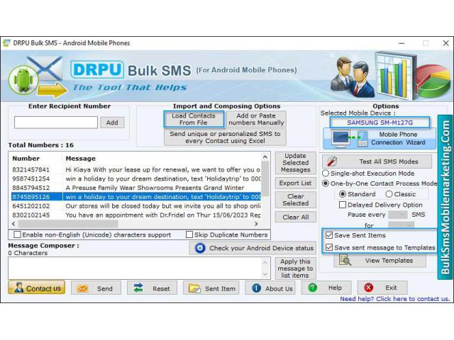 Bulk SMS Mobile Marketing - Android Phones