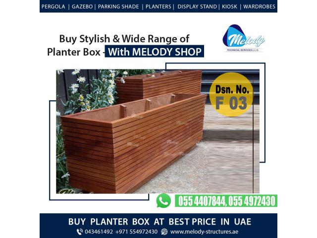 Wooden Planter Box in Dubai | Planter Box Suppliers in UAE