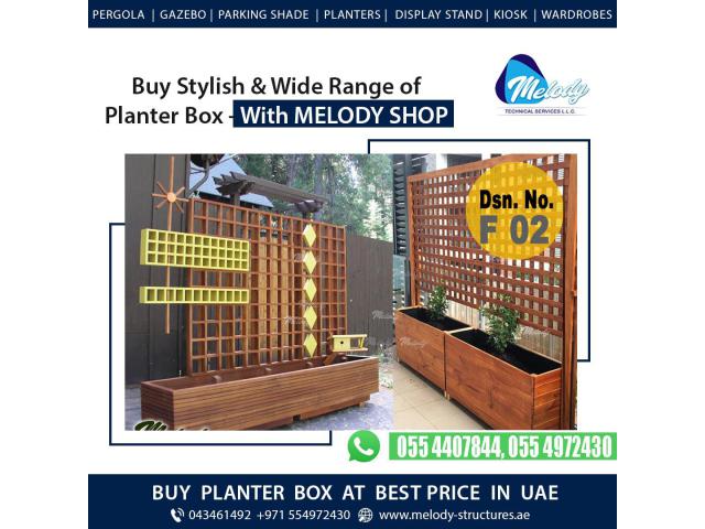 Wooden Planter Box in Dubai | Planter Box Suppliers