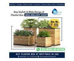 Wooden Planter Box in Dubai | Planter Box Suppliers