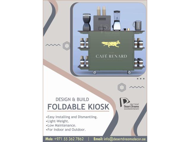 Foldable Kiosk Suppliers in Uae | Coffee Kiosk | Rental Kiosk.