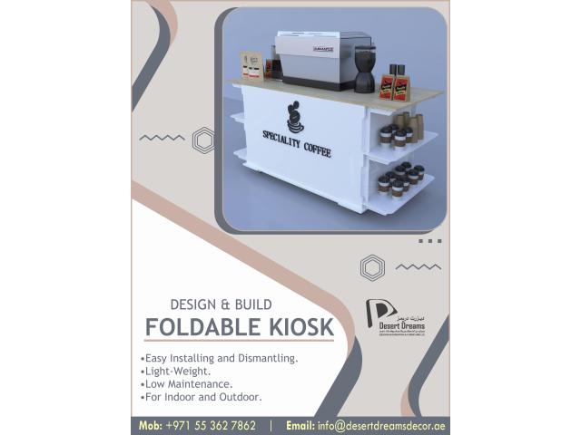 Foldable Kiosk Suppliers in Uae | Coffee Kiosk | Rental Kiosk.