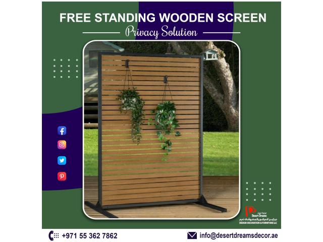 Outdoor Wooden Fencing Uae | Free Standing and Events Fences Suppliers in Uae.