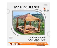 Solid Wood Gazebo Uae | Sitting Area Garden Gazebo | Al Ain.