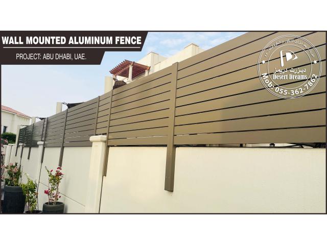Aluminum Slatted Fences Uae | Privacy Aluminum Panels | Water Tank Privacy Fence.