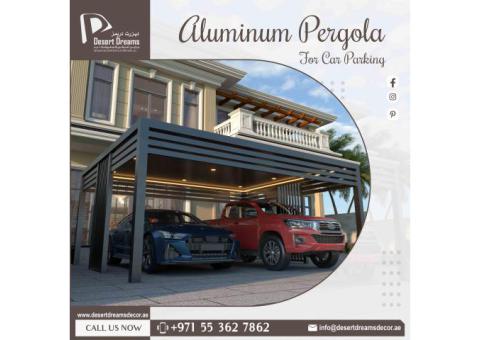 Car Parking Shades Suppliers in Uae | Wooden Pergola | Aluminum Parking Pergola.