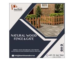 Supply and Install Wooden Fences in Dubai | Multi-Color Fences Suppliers in Uae.