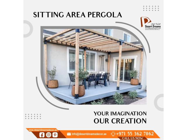 Outdoor Garden Pergola Uae | Teak Wood Pergola | Pergola Installation in Uae.