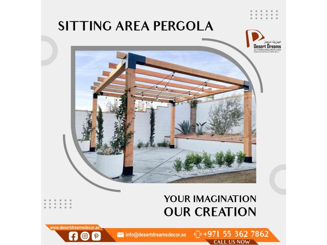 Outdoor Garden Pergola Uae | Teak Wood Pergola | Pergola Installation in Uae.