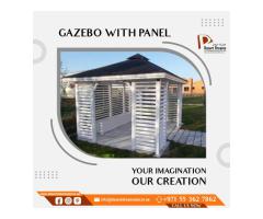 Wooden Slatted Roof Gazebo Uae | Available in All Shapes.