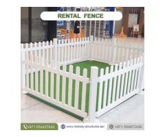 Wooden Fence Rental Service |  Temporary Fence in UAE