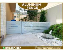 Wall Mounted Aluminum Fence | Louver Fence | Slatted Aluminum Panels Uae.