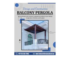 Wooden Pergola Expert in Dubai | Balcony Pergola Shades | Landscape Pergola Design.